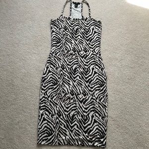 H&M bodycon midi jersey dress
